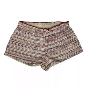 Maje Multicolor Striped Women Shorts